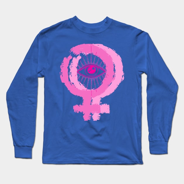 FEMALE POWER Long Sleeve T-Shirt by Lees Tees